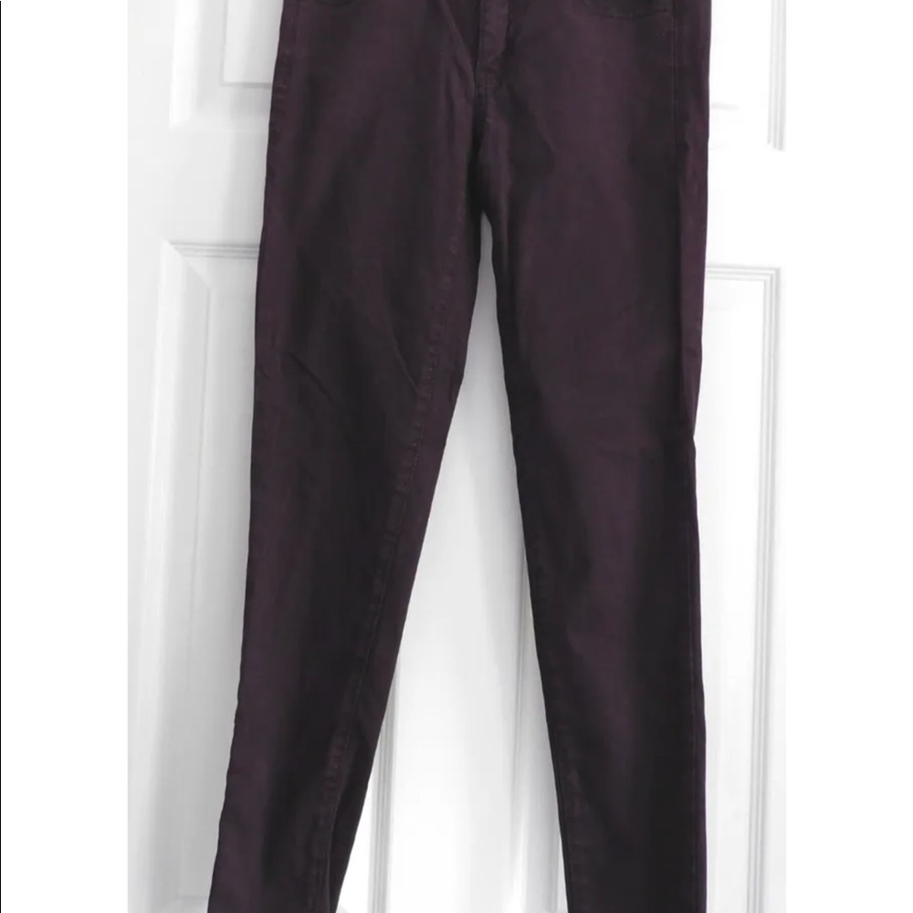 American Eagle Women’s Dark Purple/Plum Super Stretch Jean Jegging Size 4 Reg